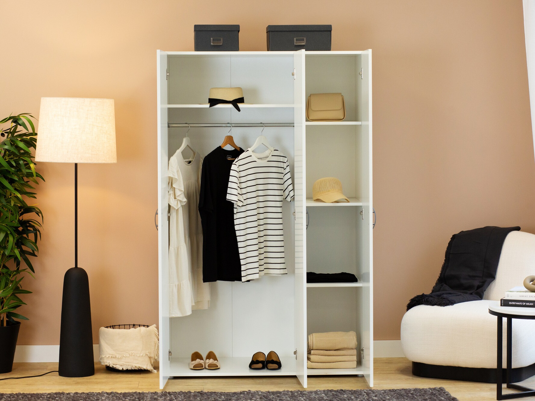 Wardrobe Bristol 184 (White)