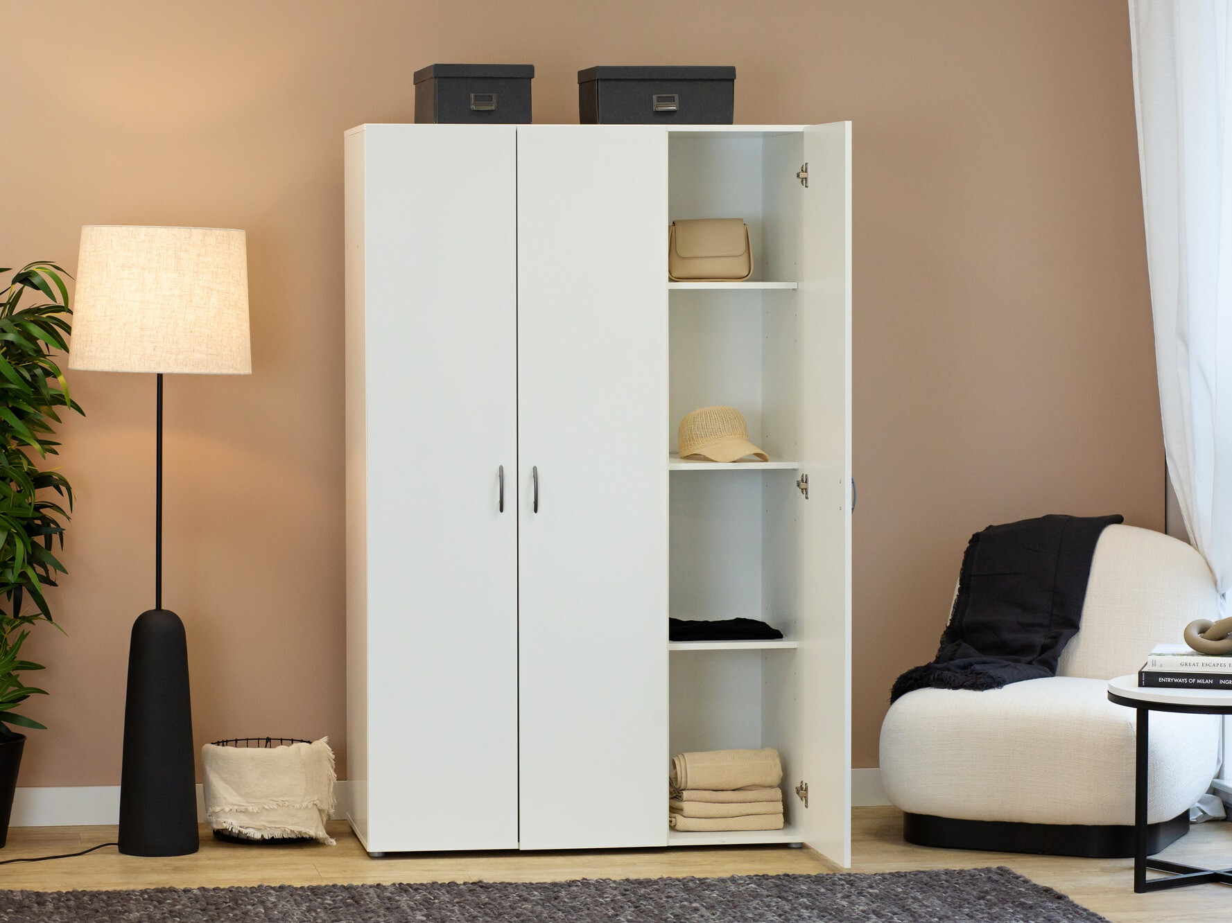 Wardrobe Bristol 184 (White)
