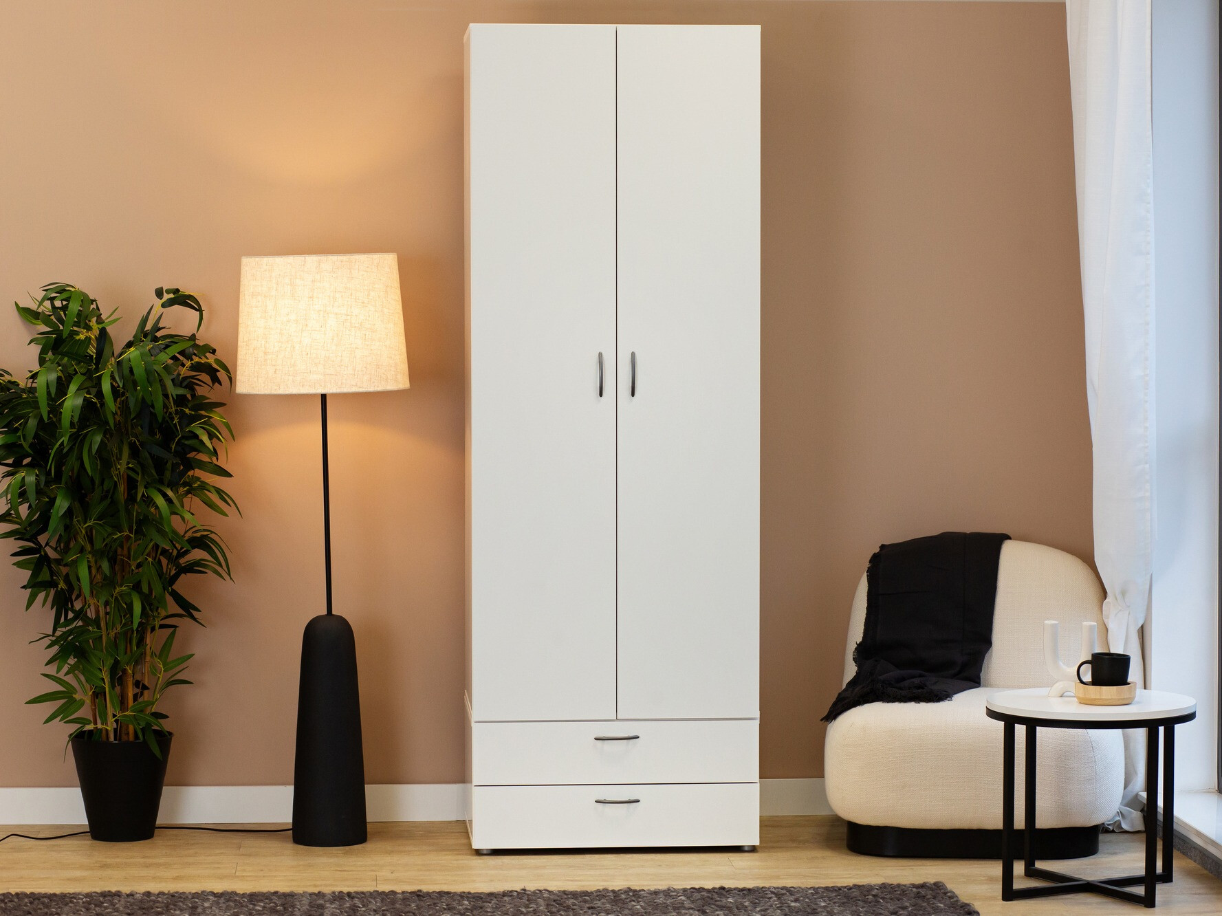 Wardrobe Bristol 187 (White)