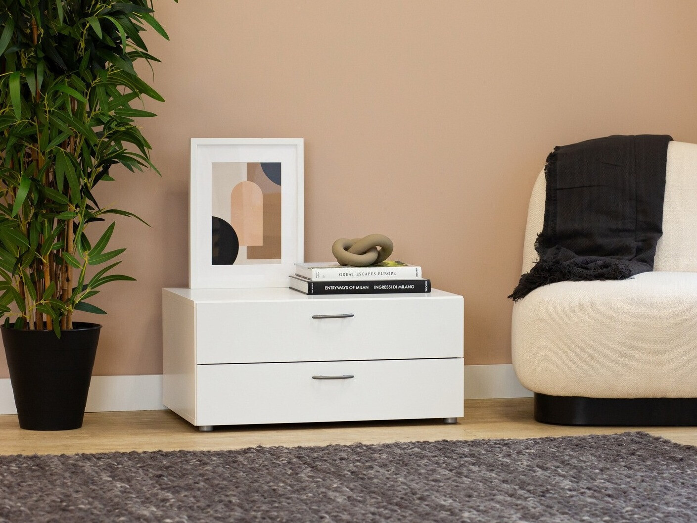 Βοηθητικό τραπεζάκι Bristol 185 (Άσπρο)