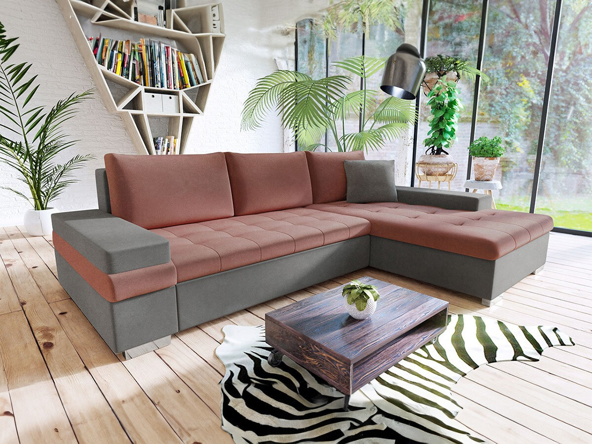 Corner sofa Comfivo Olivetum I (Magic Velvet 2217 + Magic Velvet 2258 + Magic Velvet 2217)