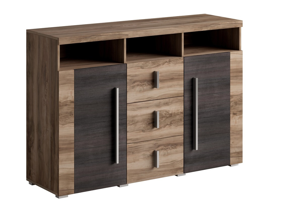 Συρταριέρα Sorciro 101 (Καρυδί + Σκούρα δρυς)