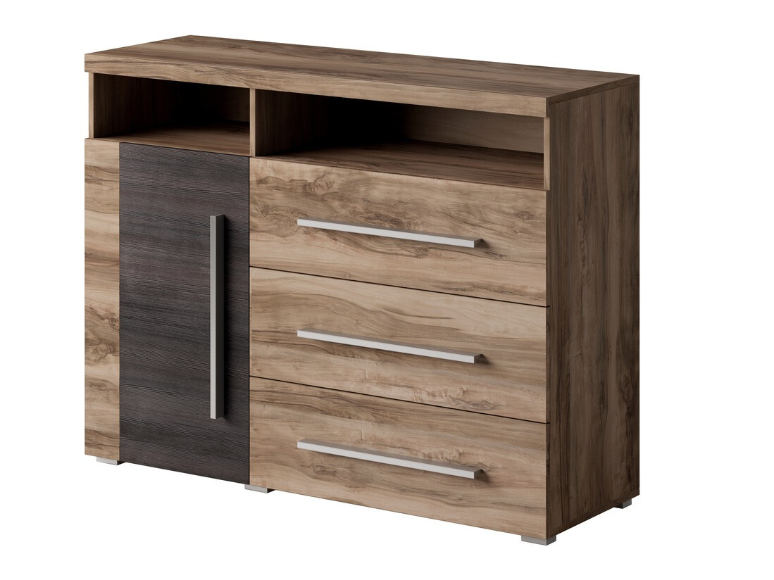 Συρταριέρα Sorciro 102 (Καρυδί + Σκούρα δρυς)