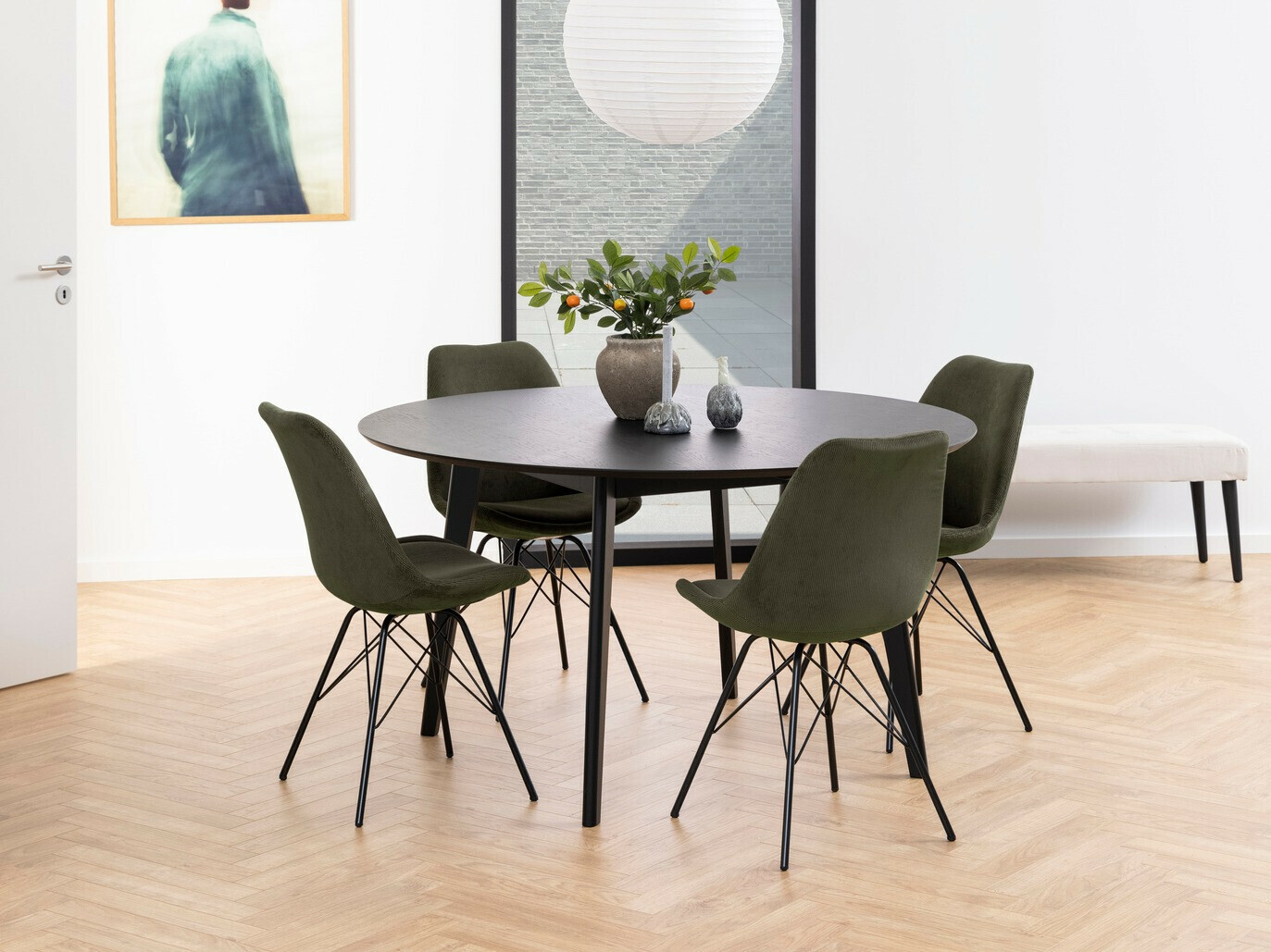 Σετ τραπεζαρίας Norsica 505 (Χακί + Μαύρο)