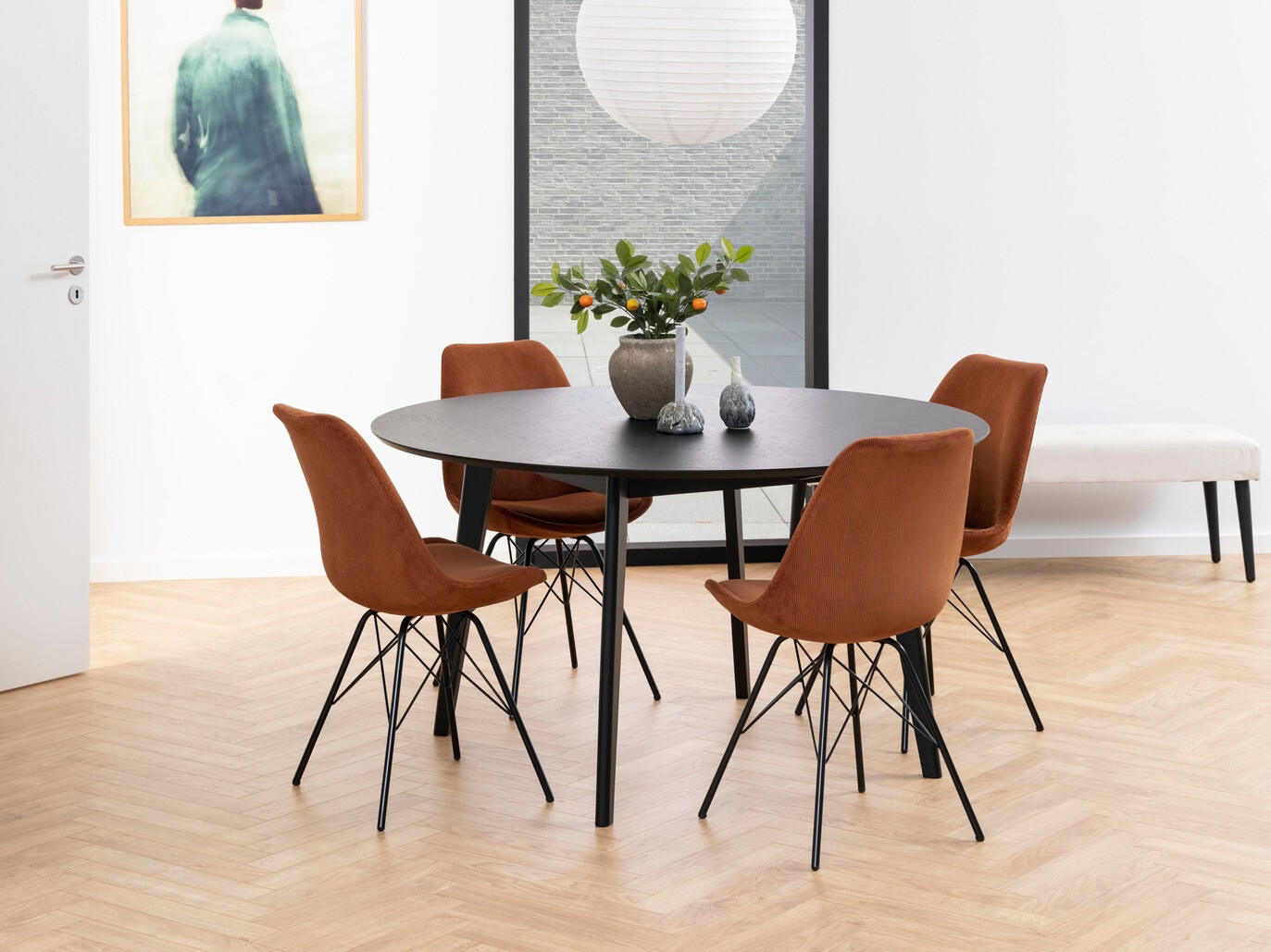 Σετ τραπεζαρίας Norsica 505 (Χάλκινο + Μαύρο)