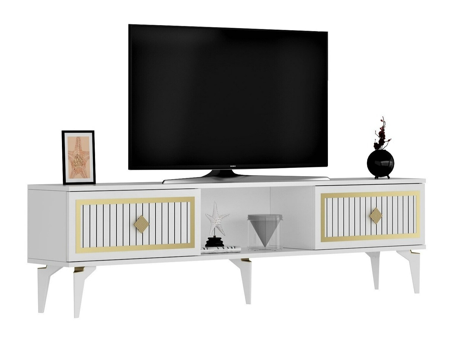 TV stand Kailua 1986 (White)
