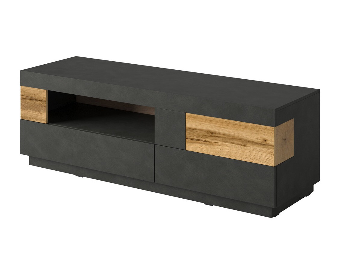 TV stand Livlore 103 (Matera grey + Wotan Oak)