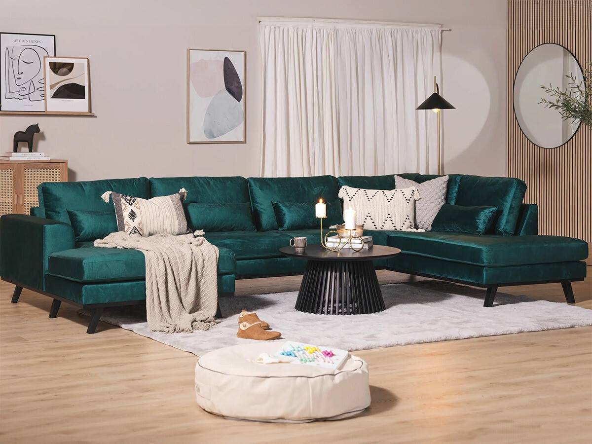 Γωνιακός Καναπές Floromo 101 (Monolith 37)