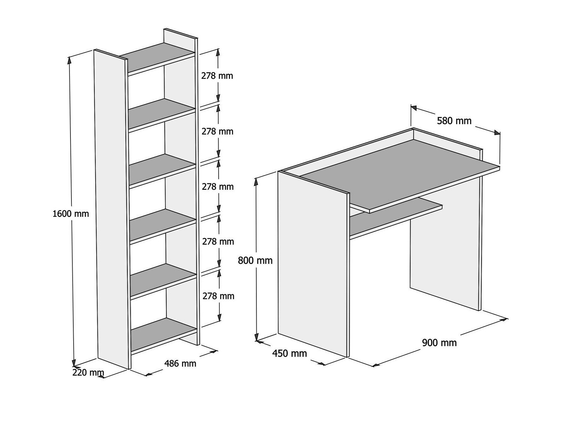 Σετ γραφείου για το σπίτι Kailua 2034