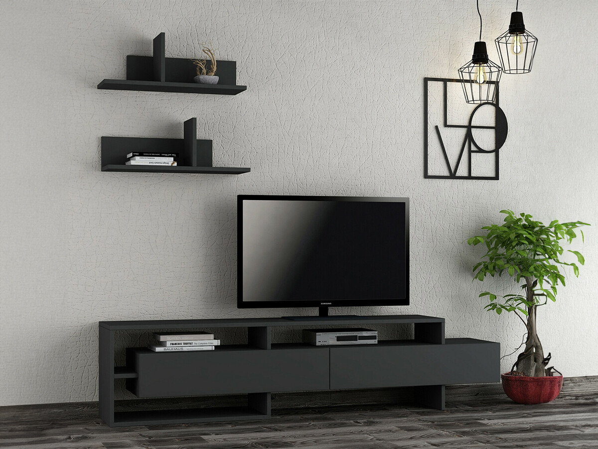 TV stand Kailua 2008 (Anthracite)