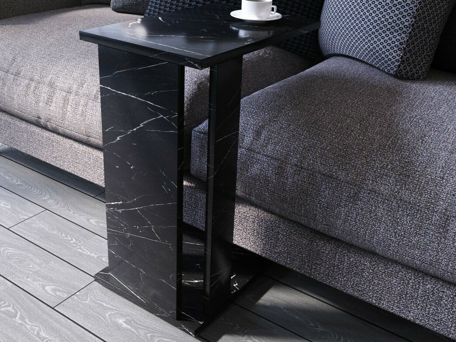 Βοηθητικό τραπεζάκι Kailua 1356 (Μαύρο μάρμαρο)