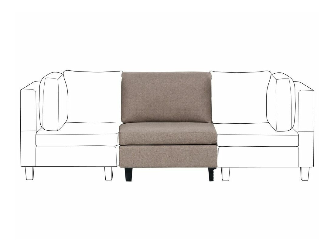 Αρθρωτή πολυθρόνα Elbmeli 101 (Καφέ)