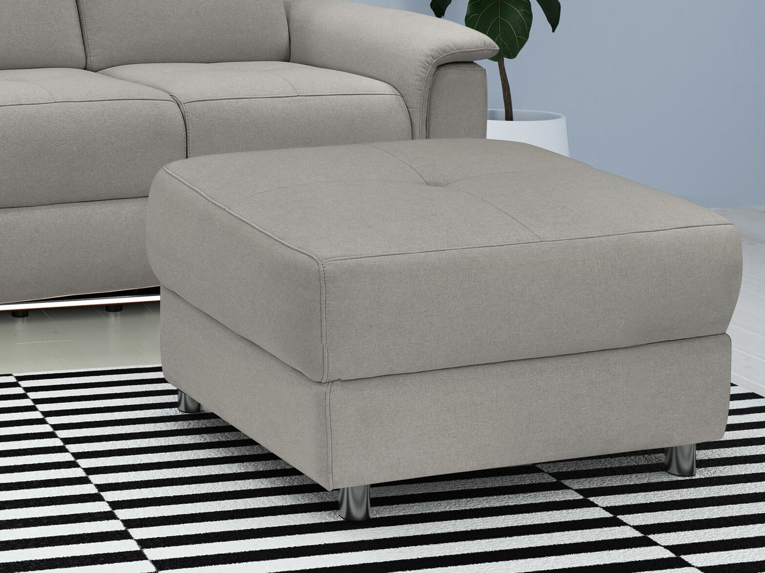 Ταμπουρέ Denton 1312 (Ανοιχτό γκρι)