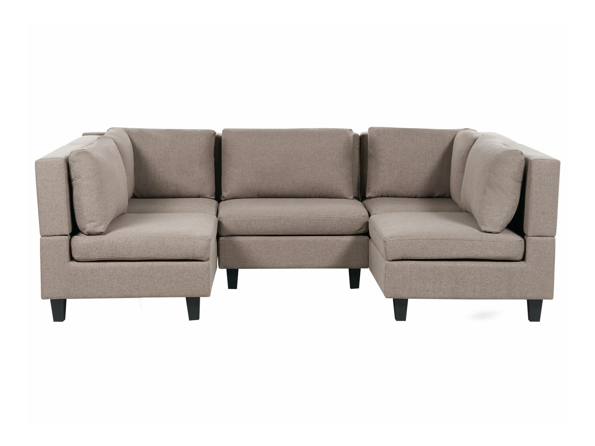 Modular corner sofa Elbmeli 104 (Brown)