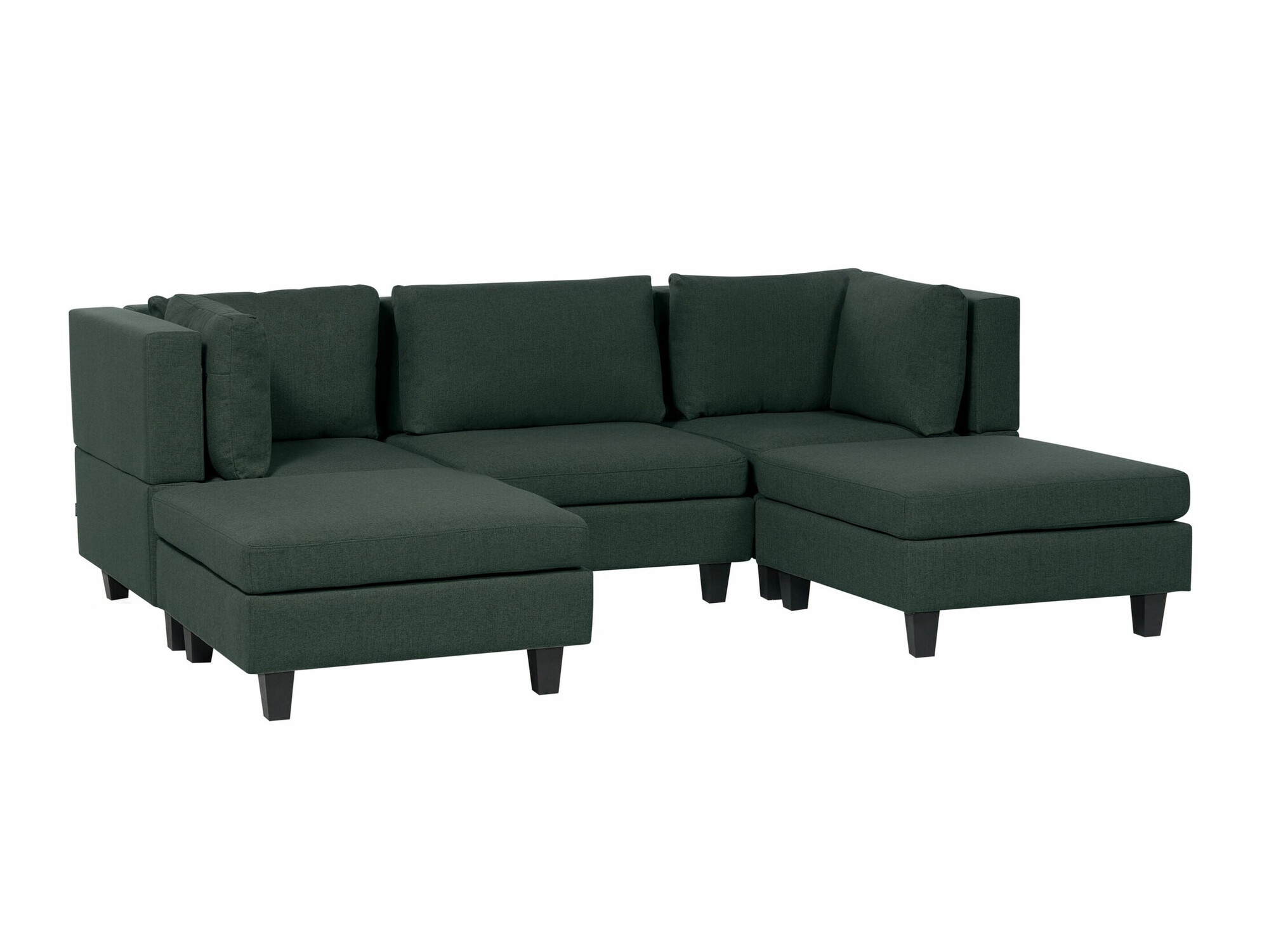 Modular corner sofa Elbmeli 104 (Green)