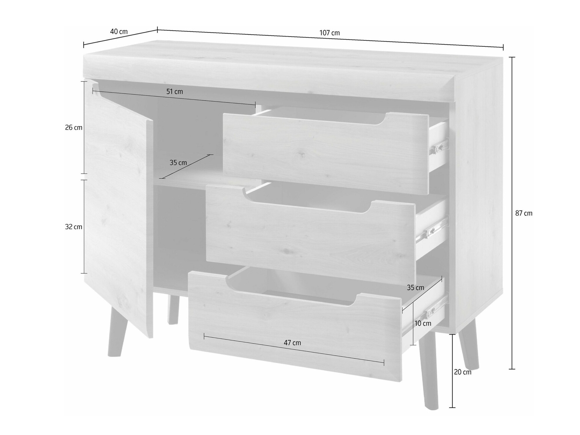 Chest of drawers Morsora 104