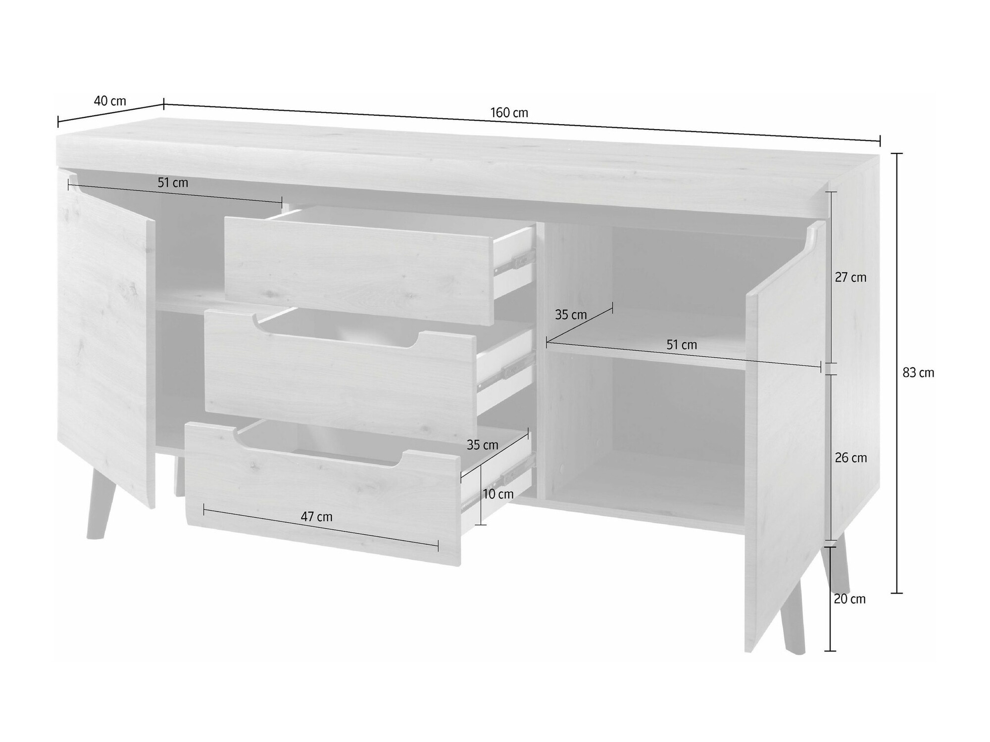 Chest of drawers Morsora 105