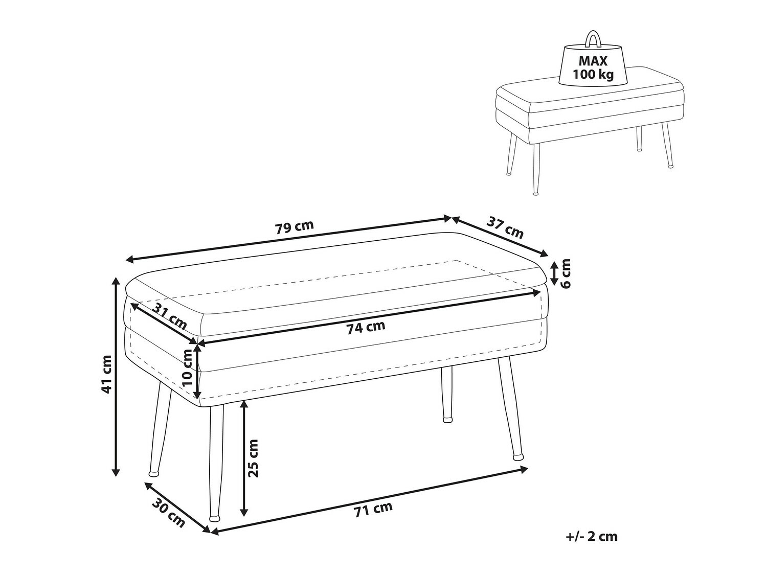 Ταμπουρέ Berwyn 863 (Ροζ)