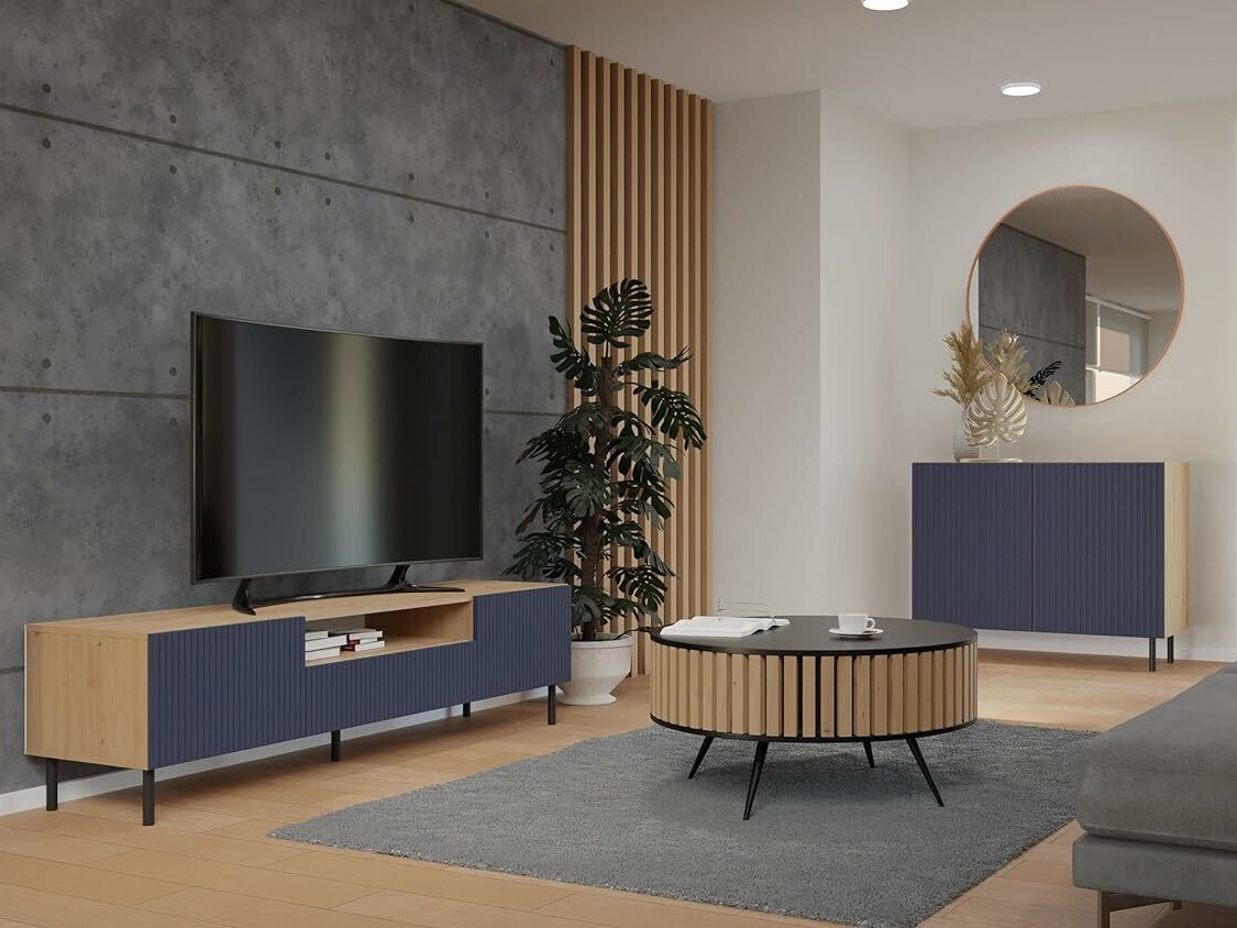 Sideboard Romseru 100 (Blue + Artisan oak)