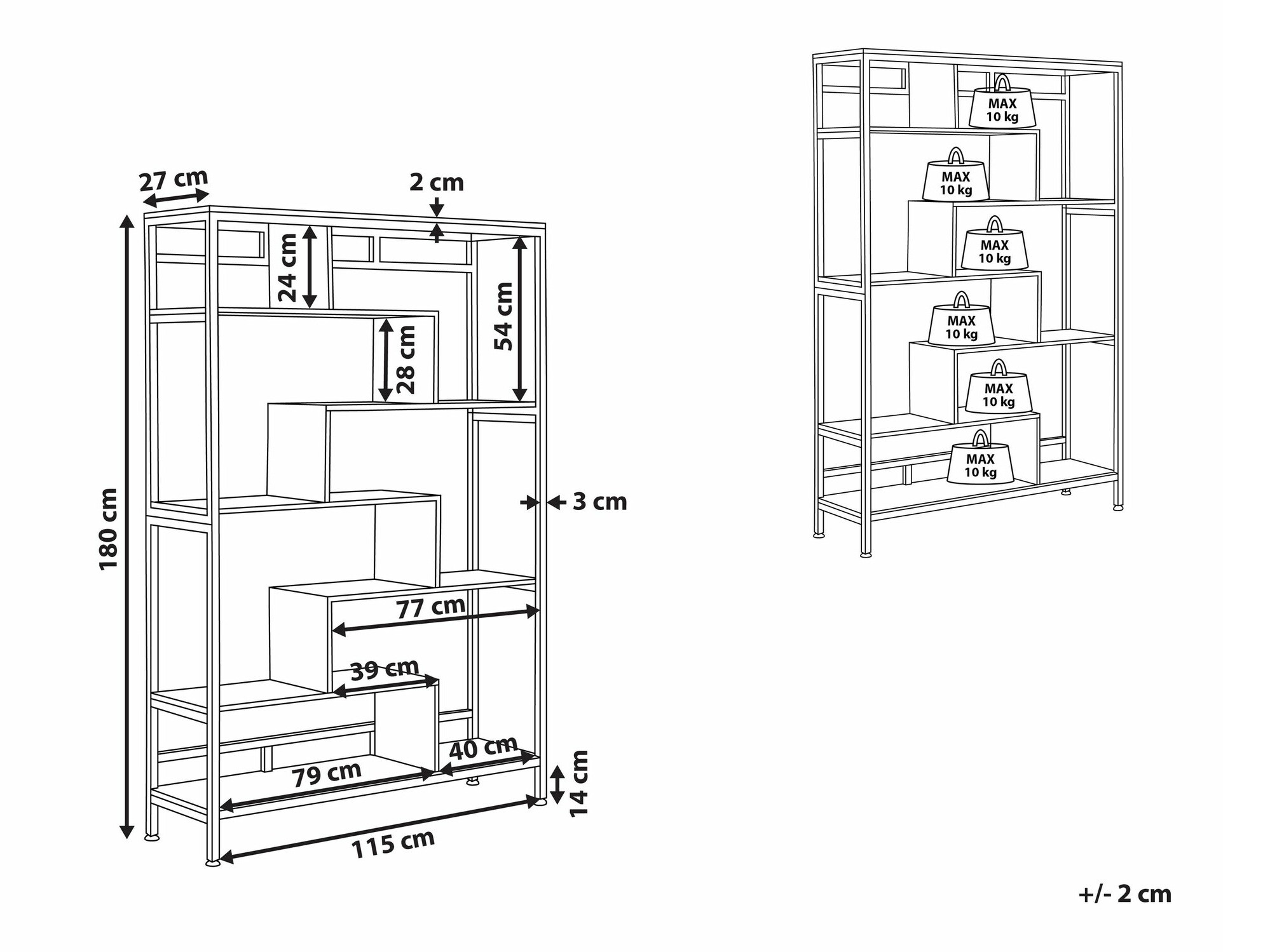 Bookcase Berwyn 1790 (Available)