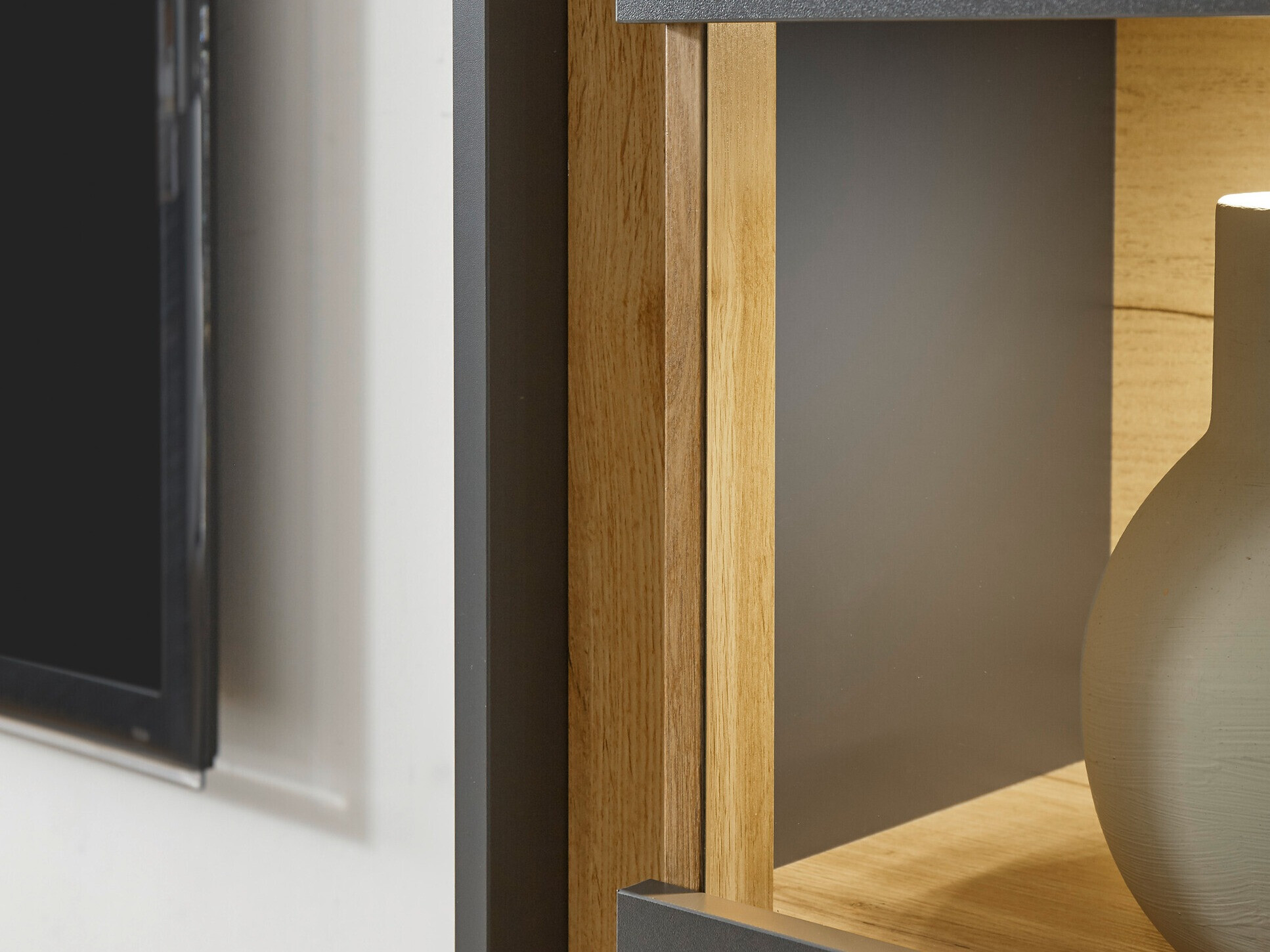 Βιβλιοθήκη Elbsori 102 (Ανθρακί + Δρυς wotan)