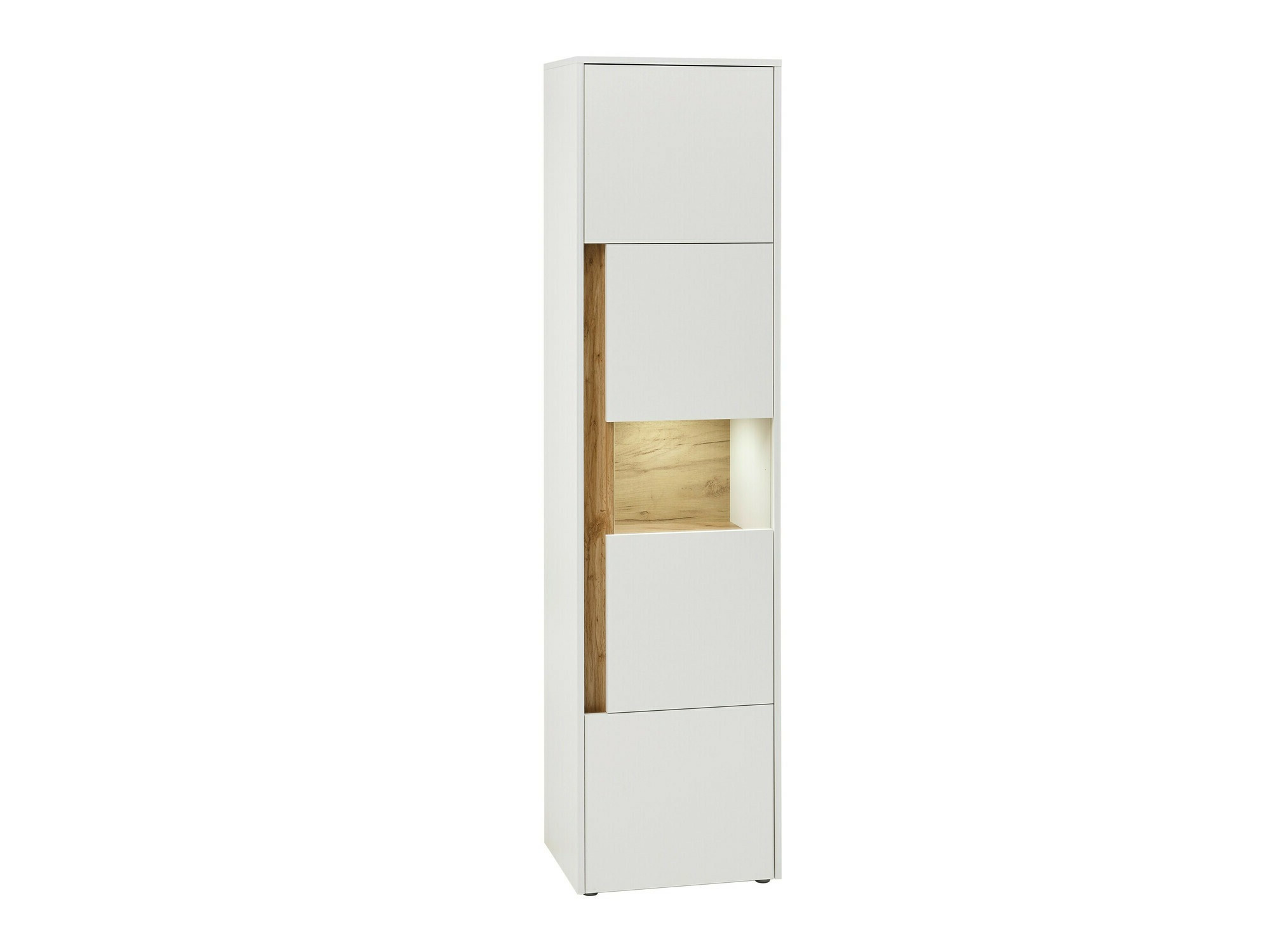 Bookcase Elbsori 100 (White + Wotan Oak)
