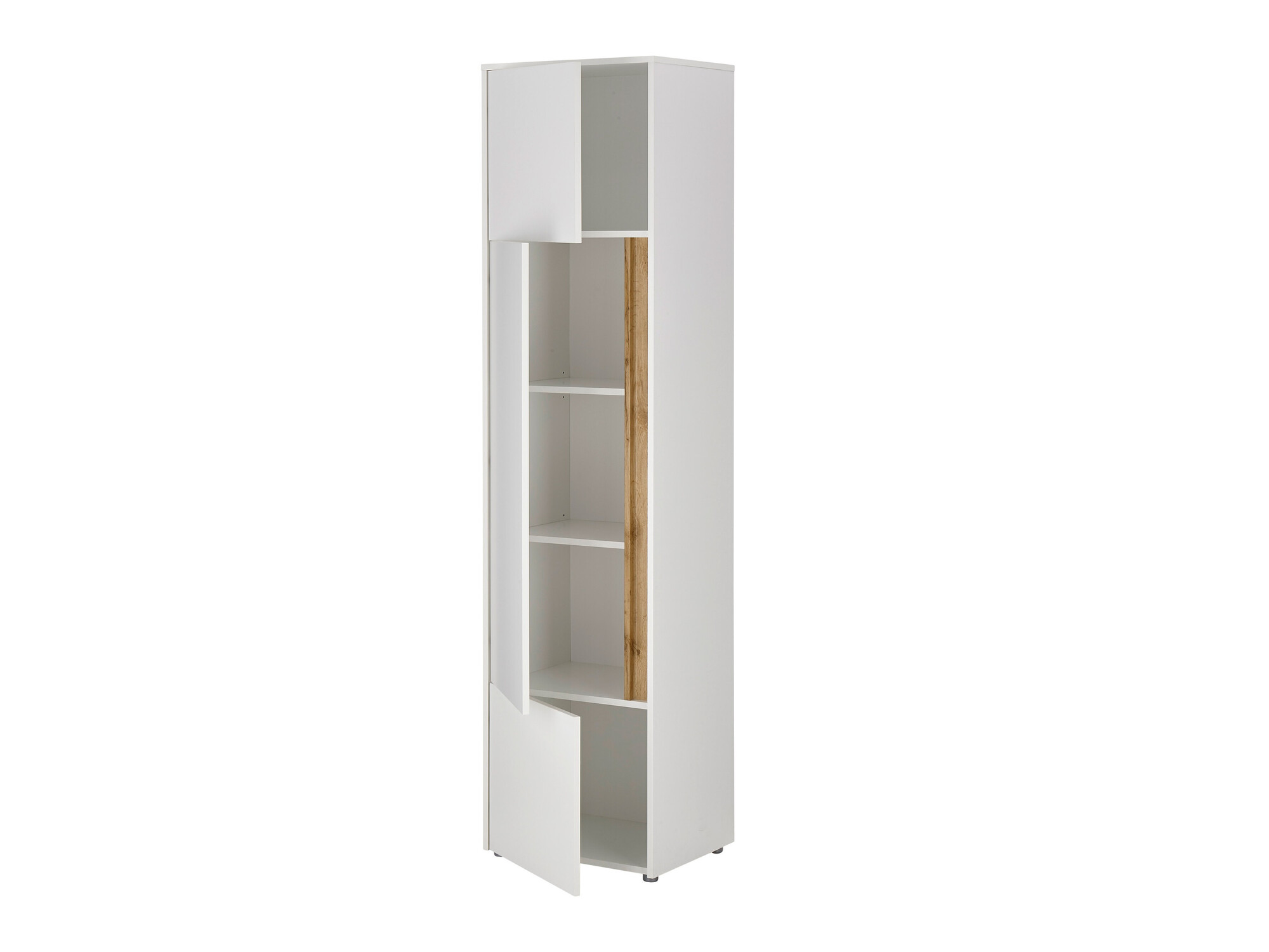 Bookcase Elbsori 103 (White + Wotan Oak)