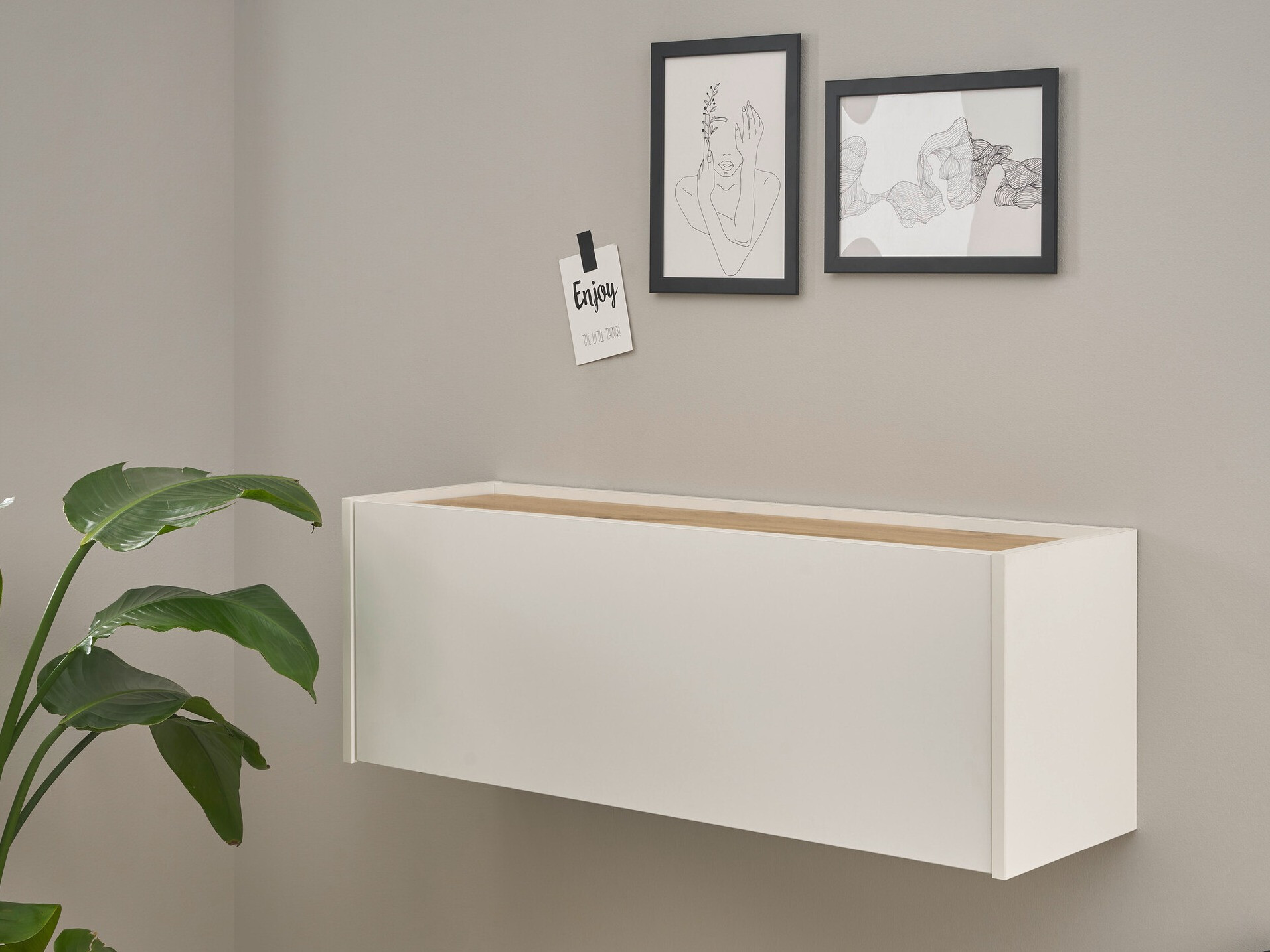 Γραφείο Elbsori 107 (Άσπρο + Δρυς wotan)