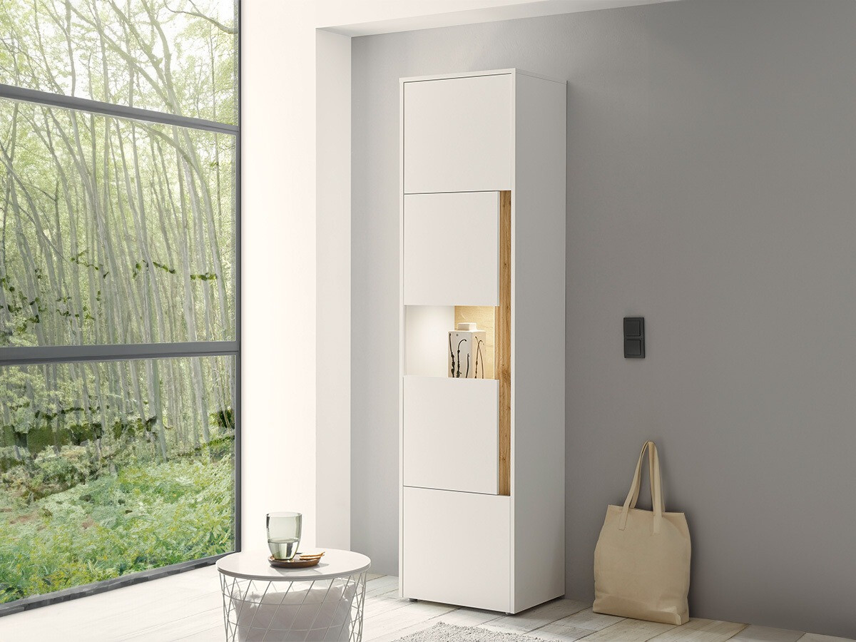 Βιβλιοθήκη Elbsori 100 (Άσπρο + Δρυς wotan)