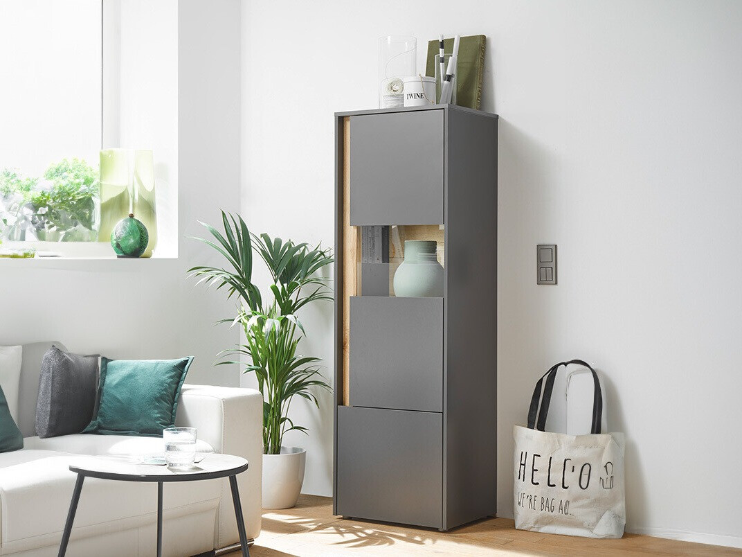 Βιβλιοθήκη Elbsori 102 (Ανθρακί + Δρυς wotan)