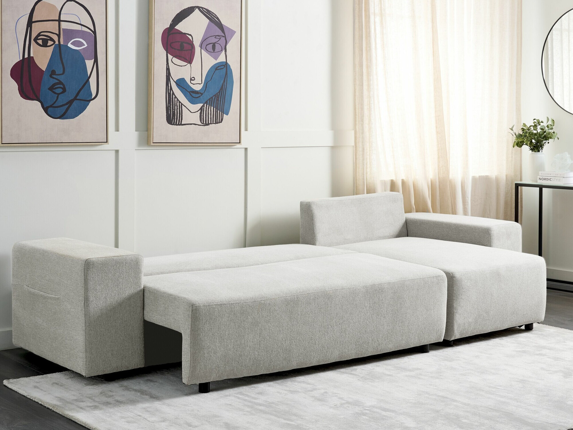 Corner sofa Berwyn 1801 (Light grey)