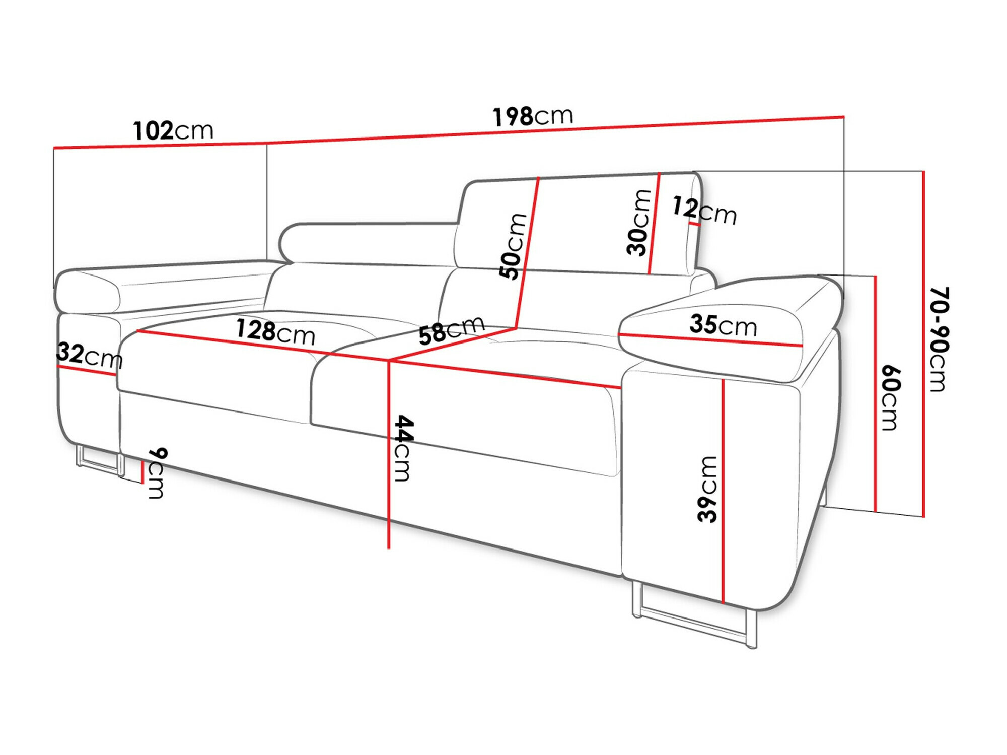 Καναπές Comfivo Vinetum II (Manila 16)
