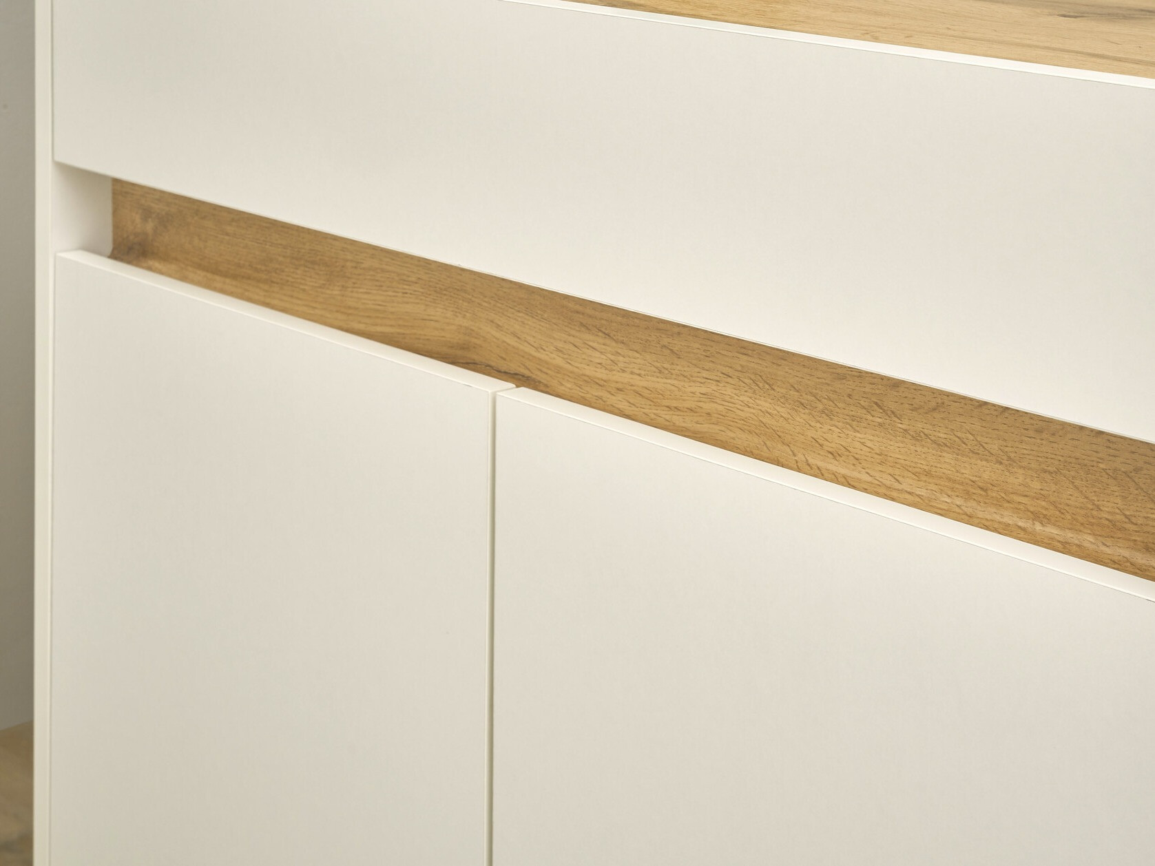 Συρταριέρα Elbsori 117 (Άσπρο + Δρυς wotan)