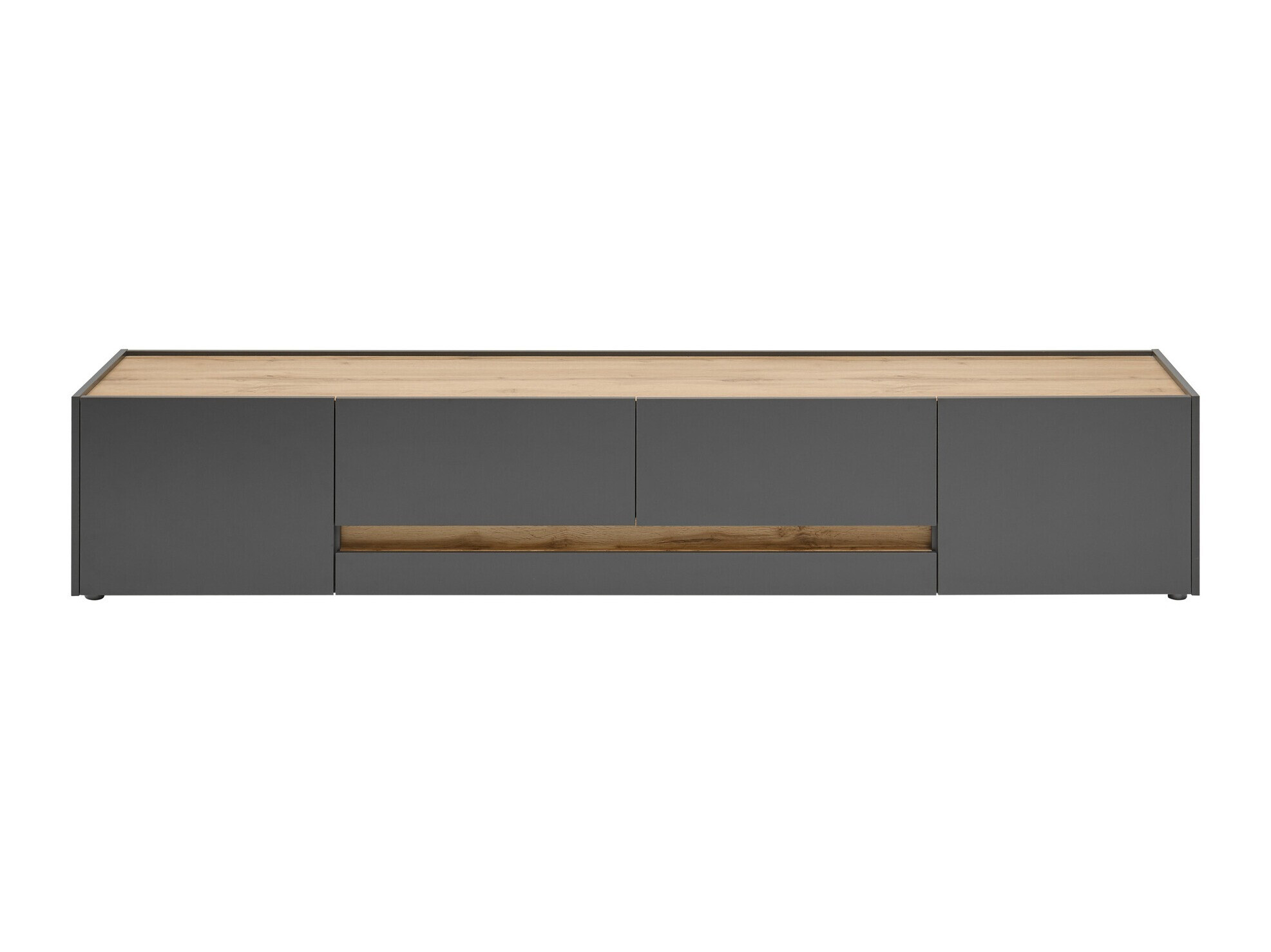 TV stand Elbsori 116 (Anthracite + Wotan Oak)