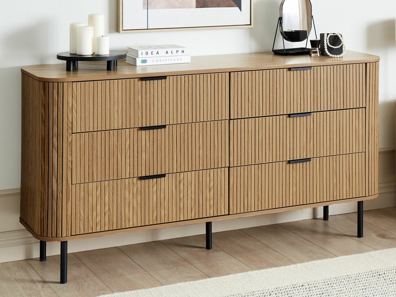 Chest of drawers Fencalu 109 (Light wood)