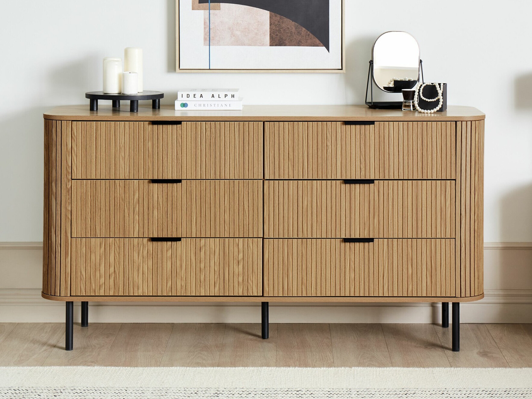 Chest of drawers Fencalu 109 (Light wood)