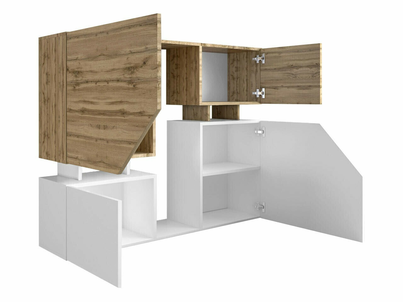 Μπουφέ Comfivo Daldune (Δρυς wotan + Ανθρακί)