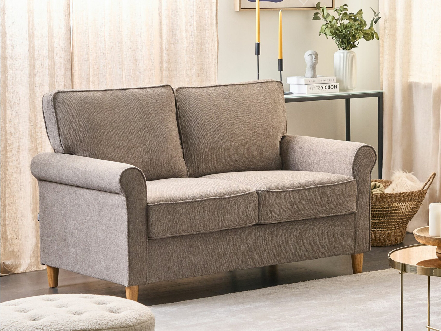 Καναπές Berwyn 673 (Καφέ)