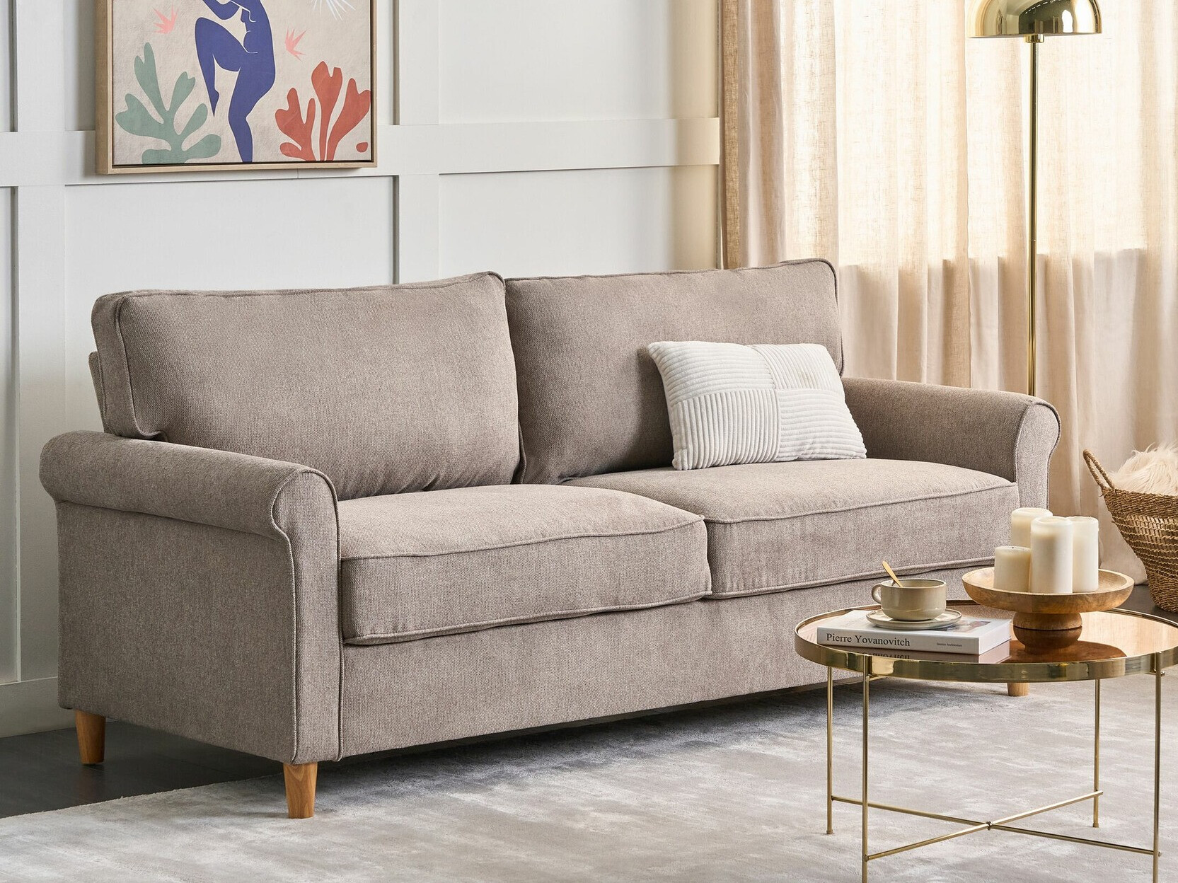 Καναπές Berwyn 675 (Καφέ)