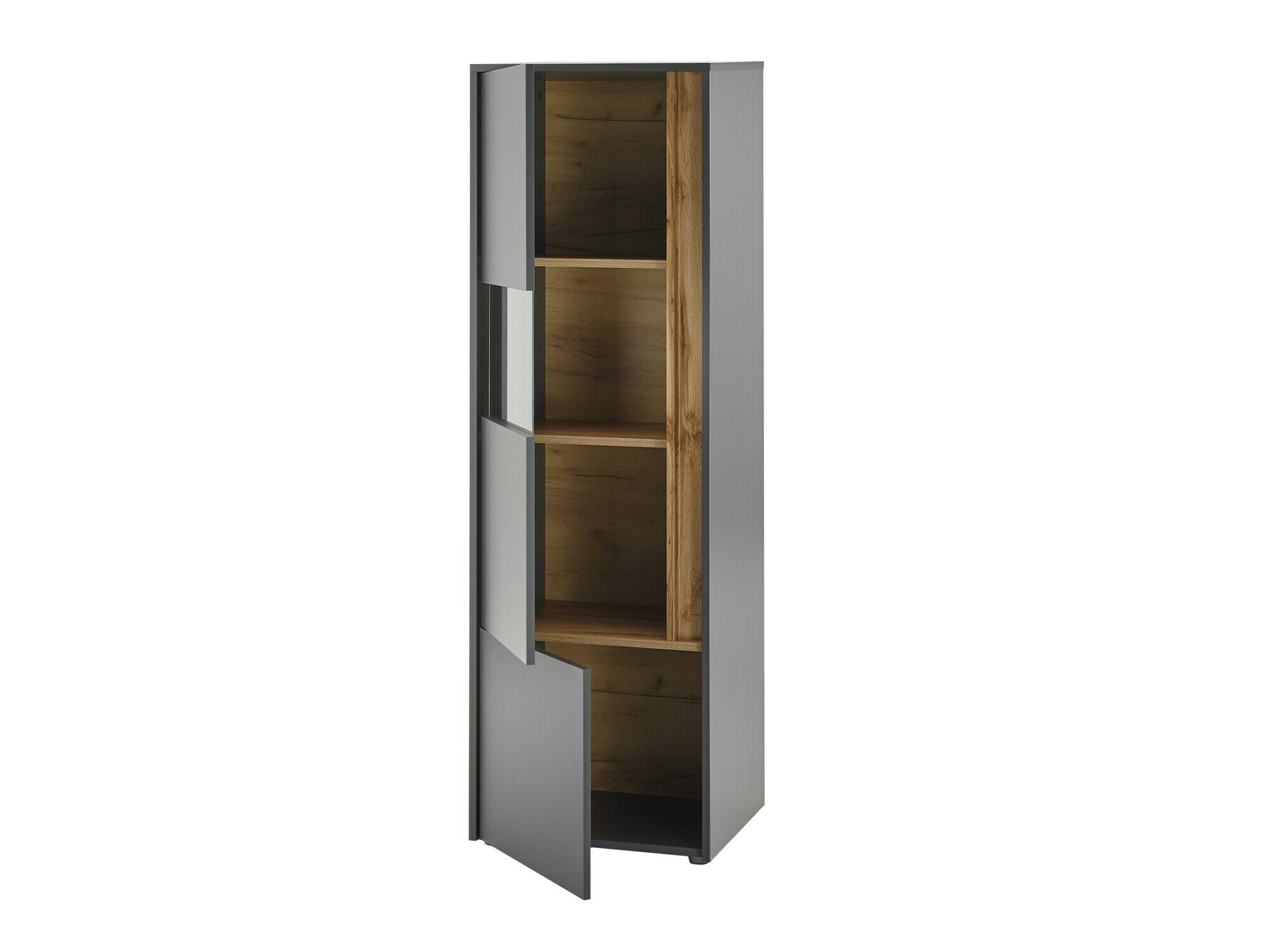 Living room set Elbsori 130 (Anthracite + Wotan Oak)