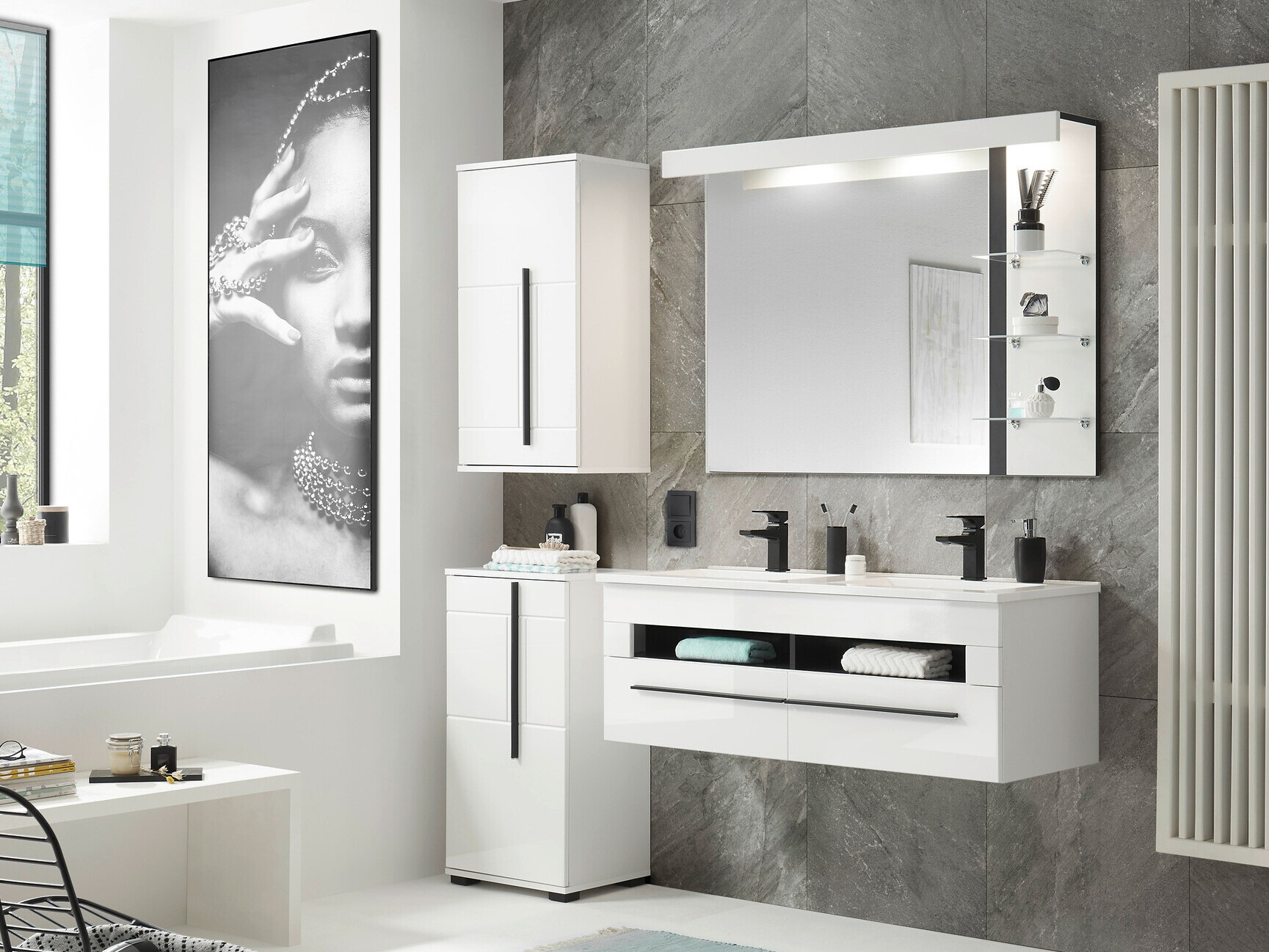 Wall-mounted bathroom cabinet Torbelu 103