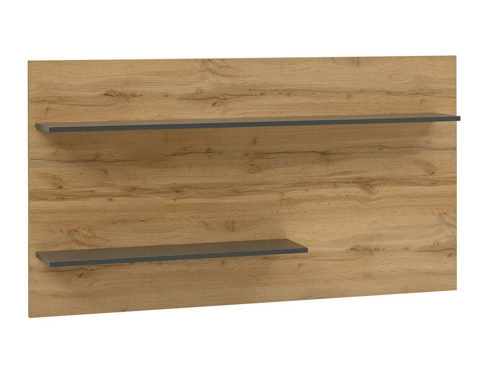 Σετ επίπλων σαλονιού Elbsori 135 (Ανθρακί + Δρυς wotan)