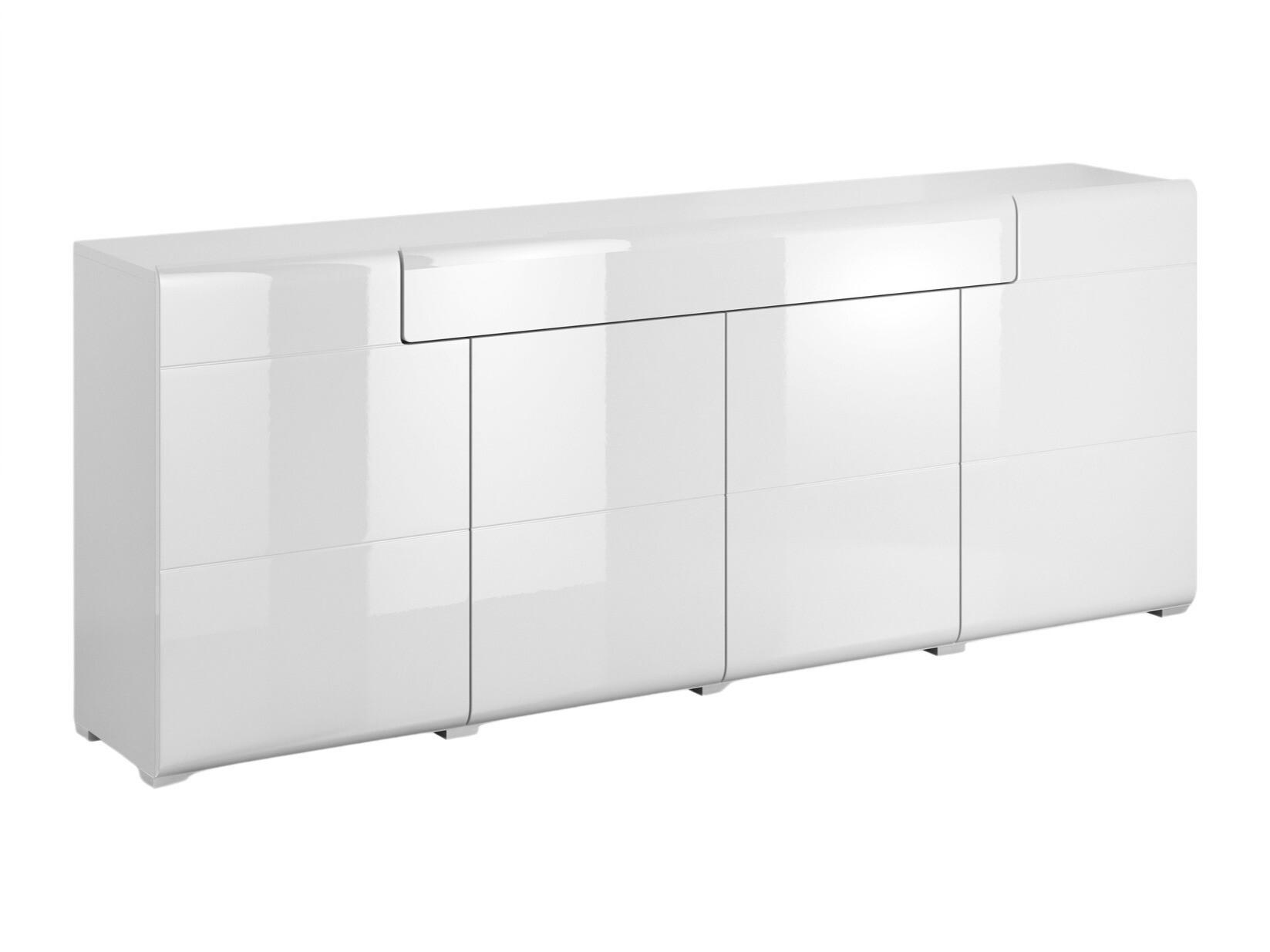 Συρταριέρα Torsone 102 (Άσπρο + Γυαλιστερό λευκό)