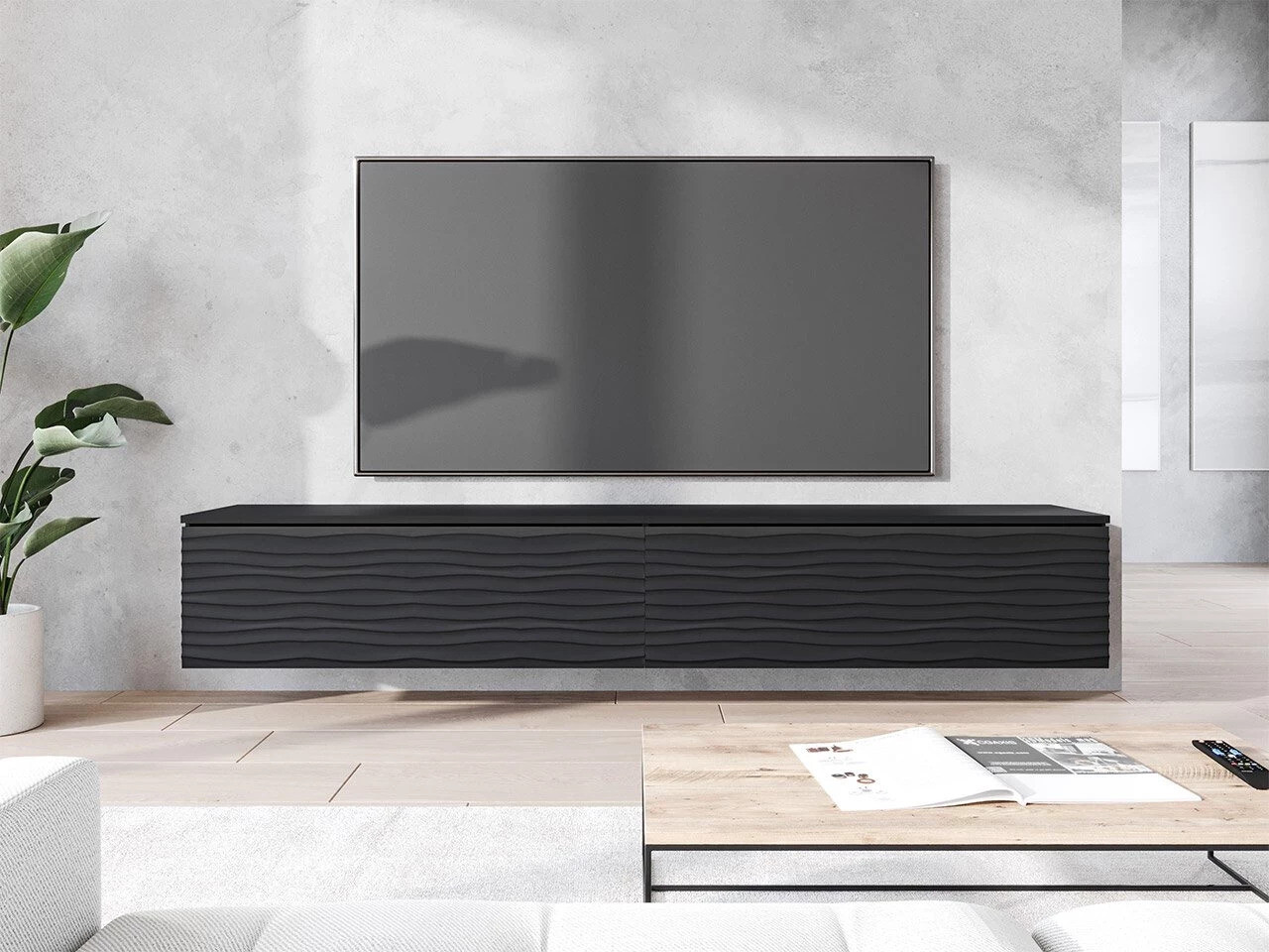 TV stand Sarasota 164 (Graphite + Black)