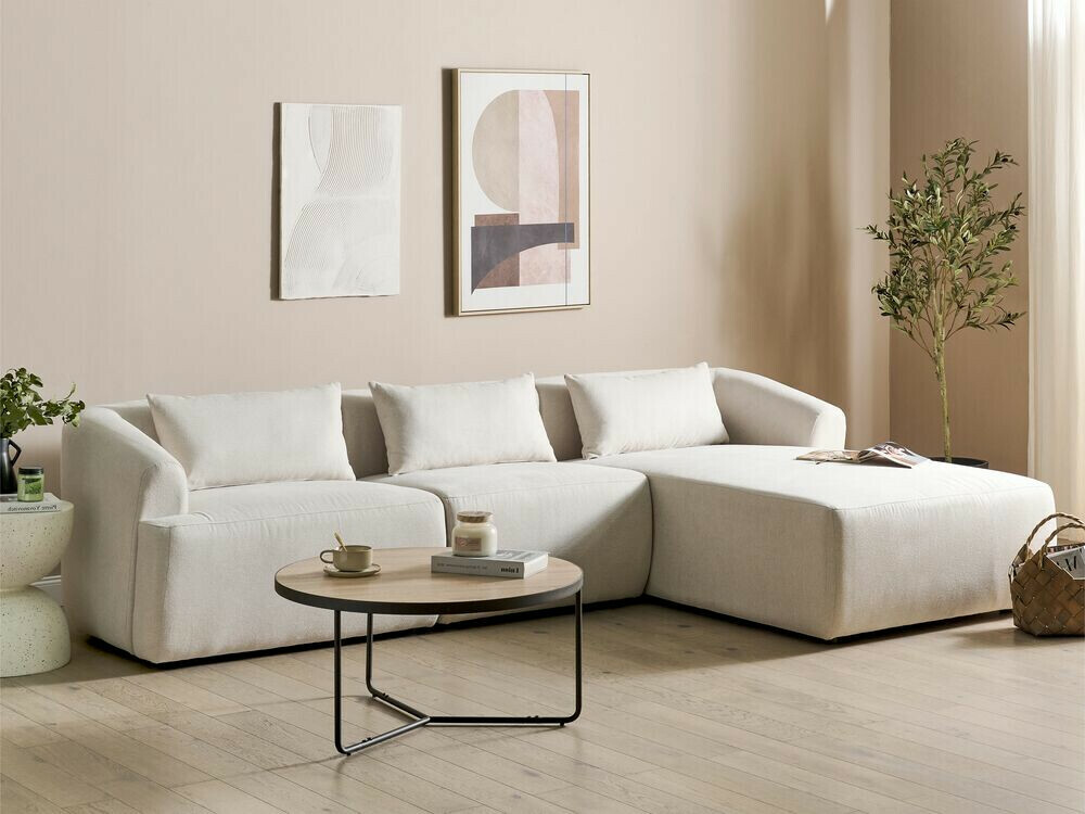 Γωνιακός Καναπές Berwyn 1813 (Μπεζ)