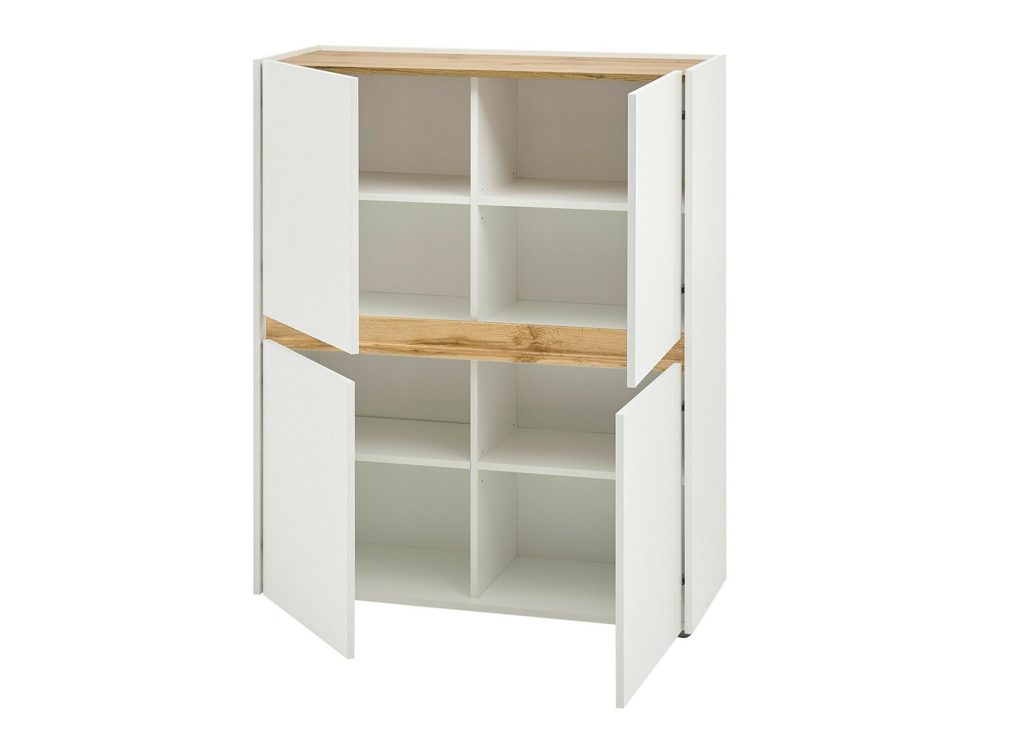 Living room set Elbsori 144 (White + Wotan Oak)