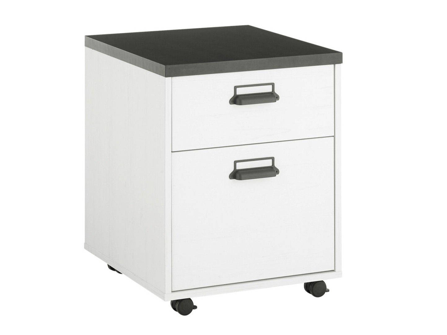 Under-desk pedestal Cirtale 103 (Anthracite + Bleached pine)