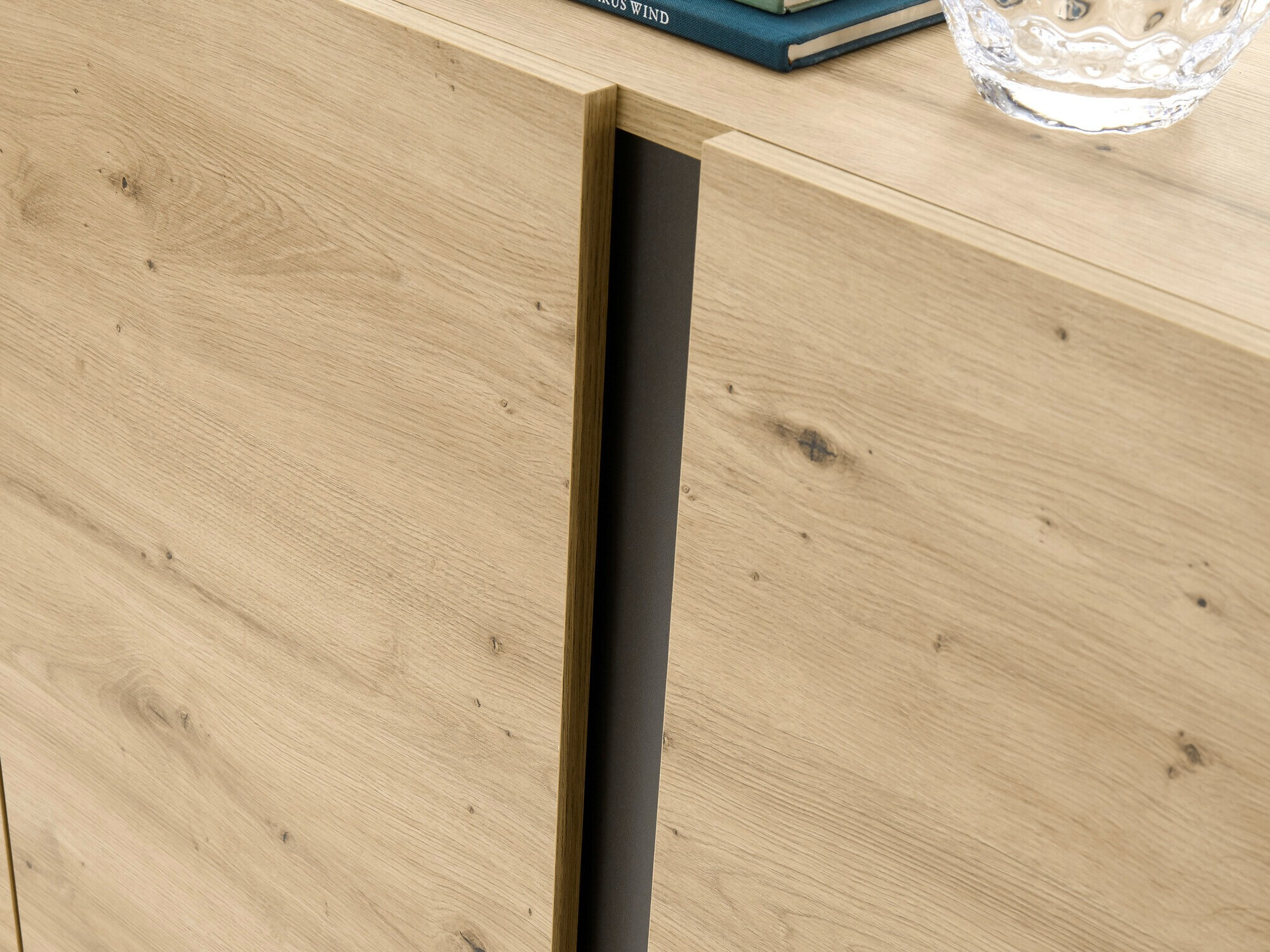 Έπιπλο τηλεόρασης Veropho 102 (Artisan βελανιδιά + Γραφίτης)