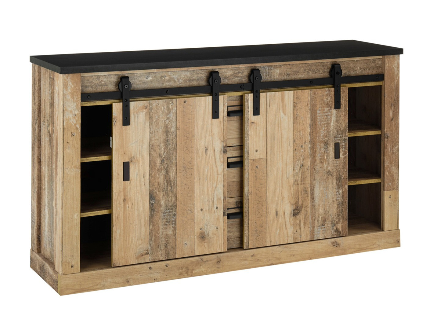 Chest of drawers Cirtale 116 (Anthracite + Aged wood)