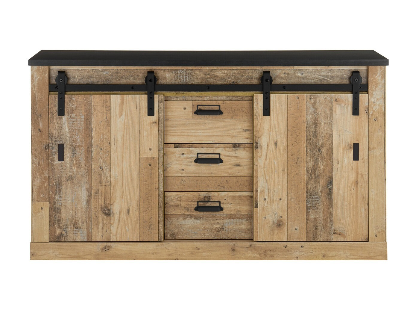 Chest of drawers Cirtale 116 (Anthracite + Aged wood)